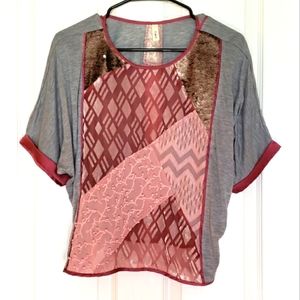 Tiny Anthropologie Sequin Embellished Tee